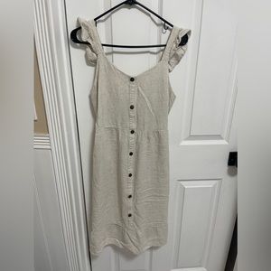 Mid size dress beige